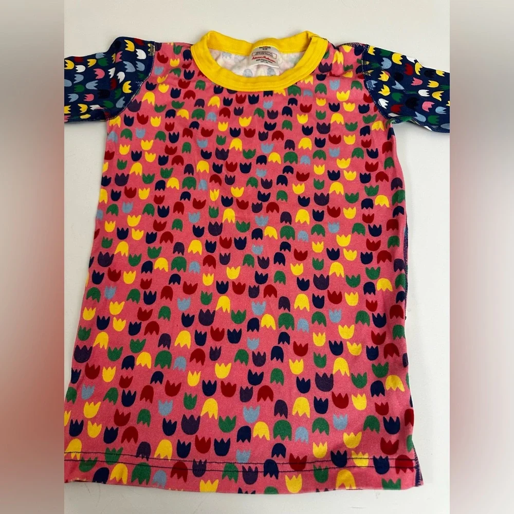 Hanna Andersson Multicolor Tulip Kids Pajama Set Size 12, new with tags